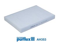 PURFLUX AH353 - Longitud [mm]: 308<br>Ancho [mm]: 219<br>Altura [mm]: 30<br>Tipo de filtro: Filtro de carbón activado<br>