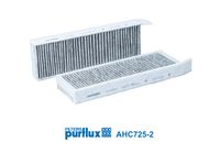 PURFLUX AHC7252 - Tipo de filtro: Filtro antipolen<br>Altura [mm]: 30<br>Longitud [mm]: 255<br>Ancho [mm]: 83<br>