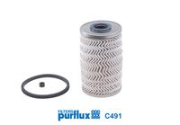 PURFLUX C491 - Restricción de fabricante: Delphi<br>Altura [mm]: 93<br>Diámetro interior [mm]: 19<br>Diámetro exterior [mm]: 77<br>Tipo de filtro: Cartucho filtrante<br>