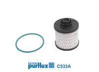 PURFLUX C533A - Altura [mm]: 77<br>Diámetro interior [mm]: 30<br>Tipo de filtro: Cartucho filtrante<br>Diámetro exterior 1 [mm]: 65<br>Diámetro exterior 2 [mm]: 16<br>