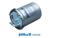 PURFLUX FCS725 - Altura [mm]: 132<br>Diámetro exterior [mm]: 88<br>Tipo de filtro: Filtro de tubería<br>Ø entrada [mm]: 8<br>Ø salida [mm]: 8<br>