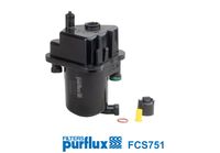 PURFLUX FCS751 - Tipo de filtro: con conexión para sensor de agua<br>Altura [mm]: 182<br>Diámetro exterior [mm]: 136<br>Tipo de filtro: Filtro de tubería<br>Ø entrada [mm]: 10<br>Ø salida [mm]: 8<br>