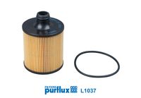 PURFLUX L1037 - Tipo de filtro: Cartucho filtrante<br>Artículo complementario/Información complementaria: con junta<br>Altura [mm]: 116<br>Diámetro exterior [mm]: 83<br>SVHC: No existen sustancias SVHC<br>