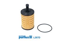 PURFLUX L267D - Altura [mm]: 141<br>Diámetro interior [mm]: 15<br>Diámetro exterior [mm]: 71<br>Tipo de filtro: Cartucho filtrante<br>Diám. int. 1 [mm]: 29<br>