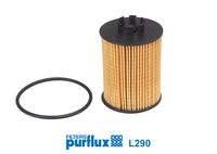 PURFLUX L290 - nº de motor desde: 19MA9235<br>Altura [mm]: 105<br>Tipo de filtro: Cartucho filtrante<br>Diámetro exterior 1 [mm]: 57<br>Diám. int. 1 [mm]: 21<br>Diám. int. 2[mm]: 25<br>