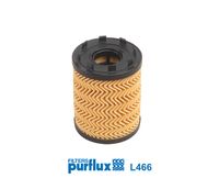 PURFLUX L466 - Variante de equipamiento: Ufi<br>Tipo de filtro: Cartucho filtrante<br>Altura [mm]: 105<br>Diámetro exterior [mm]: 66<br>Diámetro interior [mm]: 17<br>Diámetro 3 [mm]: 26<br>