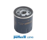 PURFLUX LS743 - año construcción desde: 02/1990<br>Altura [mm]: 85<br>Medida de rosca: 3/4-16 UNF<br>Diámetro exterior [mm]: 69<br>Tipo de filtro: Filtro enroscable<br>Diám. int. 1 [mm]: 63<br>Diám. int. 2[mm]: 55<br>