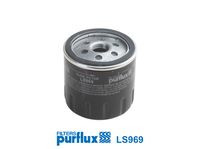 PURFLUX LS969 - Tipo de filtro: Filtro enroscable<br>Altura [mm]: 93<br>Diámetro exterior [mm]: 76<br>Diámetro 3 [mm]: 62<br>Diámetro 4 [mm]: 72<br>Rosca 1: 3/4"-16<br>