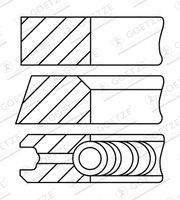 FAI AutoParts PR11000 - Juego de aros de pistón