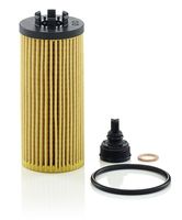 MANN-FILTER HU6012ZKIT - año construcción hasta: 08/2017<br>Restricción de fabricante: MAHLE<br>Tipo de filtro: Cartucho filtrante<br>Diámetro [mm]: 53,0<br>Altura [mm]: 125,1<br>Diám. int. 2[mm]: 22<br>Diámetro de junta tórica [mm]: 59<br>Espesor [mm]: 3,5<br>Artículo complementario/Información complementaria: incl. kit de juntas<br>h embalaje [cm]: 16,00<br>Peso neto [g]: 43<br>long. de embalaje [cm]: 5,5<br>Ancho de embalaje [cm]: 5,50<br>