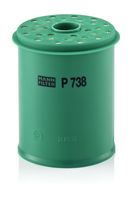 MANN-FILTER P 738 x - Filtro combustible