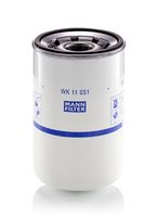 MANN-FILTER WK11051 - Código de motor: D13K Euro 6<br>Tipo de filtro: con separador de agua<br>Tipo de filtro: Filto de larga duración<br>Tipo de filtro: Filtro enroscable<br>Artículo complementario/Información complementaria: con junta<br>Altura [mm]: 131<br>Diámetro exterior [mm]: 108<br>Rosca, entrada: 3 1/8-10 UNS-1B<br>Diámetro interior de la junta anular [mm]: 95<br>Diámetro exterior de la junta anular [mm]: 103<br>SVHC: No existen sustancias SVHC<br>