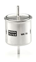 MANN-FILTER WK79 - Tipo de filtro: Filtro de tubería<br>Diámetro [mm]: 45,4<br>Altura [mm]: 119,2<br>Ø entrada [mm]: 6<br>Ø salida [mm]: 6,1<br>long. de embalaje [cm]: 13,0<br>h embalaje [cm]: 13,00<br>Peso neto [g]: 36<br>Ancho de embalaje [cm]: 6,00<br>