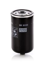 MANN-FILTER WK8030 - Tipo de filtro: Filtro enroscable<br>Diámetro [mm]: 80,0<br>Altura [mm]: 144,0<br>Medida de rosca: M16x1,5<br>Diámetro 2 [mm]: 71,0<br>Diámetro de junta tórica [mm]: 63,0<br>Par apriete [Nm]: 14<br>Nº art. herramienta recomendada: OCS 1<br>h embalaje [cm]: 16,60<br>Peso neto [g]: 428<br>long. de embalaje [cm]: 8,9<br>Ancho de embalaje [cm]: 8,90<br>