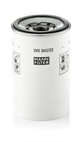 MANN-FILTER WK940/33X - Código de motor: D12A/B/C/D-380<br>Tipo de filtro: Filtro de tubería<br>Altura [mm]: 60<br>Ø entrada [mm]: 6<br>Ø salida [mm]: 6<br>Diámetro exterior 1 [mm]: 26<br>SVHC: No existen sustancias SVHC<br>