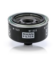 MANN-FILTER W1323 - Tipo de filtro: Filtro enroscable<br>Diámetro [mm]: 135<br>Altura [mm]: 95<br>Medida de rosca: 1 1/2''-16UN-2B<br>Diámetro 2 [mm]: 109<br>Diámetro de junta tórica [mm]: 99<br>h embalaje [cm]: 10,20<br>Peso neto [g]: 1151<br>long. de embalaje [cm]: 14,0<br>Ancho de embalaje [cm]: 14,00<br>