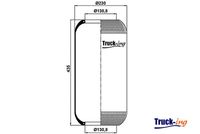 Montcada 0291660 - Altura [mm]: 395<br>Diámetro interior [mm]: 130,8<br>Diámetro exterior [mm]: 210<br>para número de OPR: TK<br>Peso [kg]: 1,6<br>Garantía: 3 años de garantía<br>