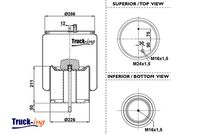 Montcada 0293185 - Fuelle, suspensión neumática