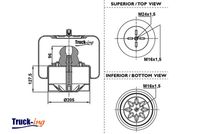 Montcada 0293495 - Fuelle, suspensión neumática