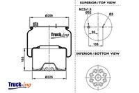 Montcada 0293482 - Fuelle, suspensión neumática