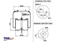 Montcada 0293240 - Fuelle, suspensión neumática