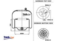 Montcada 0293270 - Fuelle, suspensión neumática