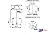 Montcada 0293015 - Fuelle, suspensión neumática