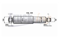 MONROE T1246 - Amortiguador - MONROE MAGNUM Axle