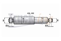 MONROE T1255 - Amortiguador - MONROE MAGNUM Axle