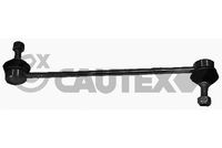 CAUTEX 020927 - Longitud [mm]: 280<br>Tamaño de rosca exterior: M10 x 1,5<br>Material: Acero<br>Barra / Montante: Barra de acomplamiento<br>Lado de montaje: Eje delantero, izquierda<br>Lado de montaje: Eje delantero, derecha<br>Peso [kg]: 0,4<br>Artículo complementario/Información complementaria: con tuercas<br>