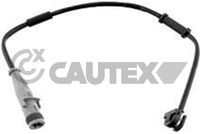 CAUTEX 482505 - Lado de montaje: Eje delantero, izquierda<br>Lado de montaje: Eje delantero, derecha<br>Tipo de freno: Discos<br>Longitud contacto de aviso [mm]: 287<br>Versión: GS<br>