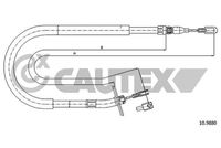 CAUTEX 188022 - Cable de accionamiento, freno de estacionamiento