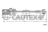 CAUTEX 018501 - Árbol flexible del velocímetro