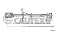 CAUTEX 019067 - Árbol flexible del velocímetro