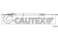 CAUTEX 468242 - Cable de accionamiento, freno de estacionamiento