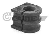 CAUTEX 751575 - Longitud [mm]: 40<br>Ancho [mm]: 45<br>Espesor [mm]: 40<br>Diámetro interior [mm]: 22<br>Material: Caucho<br>Lado de montaje: Eje trasero<br>Peso [kg]: 0,045<br>