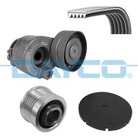 DAYCO KPV215 - Código de motor: F9Q760<br>Unidades accionadas: Alternador<br>Variante de equipamiento: F9Q760  -AC #<br>para OE N°: 117200713R<br>Número de dientes: 6<br>Ancho [mm]: 21<br>Longitud [mm]: 1795<br>cant. correas: 1<br>Rodillos incluidos: 2<br>Peso [kg]: 1,1<br>