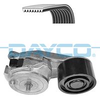 DAYCO KPV165HD - Unidades accionadas: Ventilador de radiador<br>Variante de equipamiento: KPV<br>para OE N°: 20001056<br>Longitud [mm]: 1565<br>Número de dientes: 8<br>cant. correas: 2<br>Rodillos incluidos: 3<br>Peso [kg]: 4,2<br>