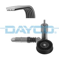 DAYCO KPV254 - Unidades accionadas: Alternador<br>Unidades accionadas: Bomba de la dirección asistida<br>Equipos/Rodillos: incl. rodillo tensor<br>long. de embalaje [cm]: 26,5<br>Ancho de embalaje [cm]: 16,5<br>h embalaje [cm]: 9,5<br>Peso [kg]: 1,122<br>