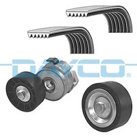 DAYCO KPV429 - Código de motor: F1AGL411C<br>Unidades accionadas: Compresor de climatización<br>Unidades accionadas: Alternador<br>Variante de equipamiento: AC<br>Número de dientes: 7<br>Ancho [mm]: 24<br>Longitud [mm]: 1236<br>cant. correas: 1<br>Rodillos incluidos: 2<br>Peso [kg]: 1,5<br>