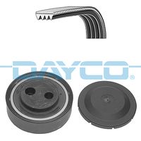 DAYCO KPV861 - Unidades accionadas: Alternador<br>Unidades accionadas: Bomba de la dirección asistida<br>Unidades accionadas: Disco protector<br>Variante de equipamiento: -AC<br>Número de dientes: 6<br>Ancho [mm]: 21<br>Longitud [mm]: 2400<br>cant. correas: 1<br>Rodillos incluidos: 4<br>Peso [kg]: 1,7<br>