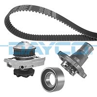 DAYCO KTBWP2910 - nº de motor hasta: 2533527<br>Unidades accionadas: Árbol de levas<br>Variante de equipamiento: 188A4000  > M<br>para OE N°: 71771576<br>Número de dientes: 129<br>Ancho [mm]: 15<br>Longitud [mm]: 1032<br>cant. correas: 1<br>Rodillos incluidos: 1<br>Peso [kg]: 1,3<br>