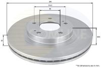 COMLINE ADC0361V - Disco de freno