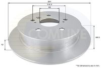 COMLINE ADC01102 - Disco de freno - Comline