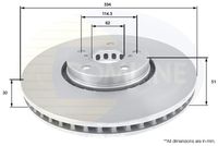 COMLINE ADC01125V - Disco de freno