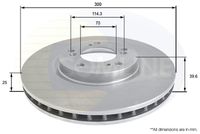 COMLINE ADC0547V - Disco de freno