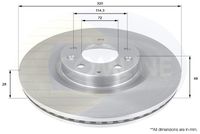 COMLINE ADC0460V - Disco de freno