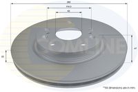 COMLINE ADC0939V - Lado de montaje: Eje trasero<br>Diámetro exterior [mm]: 259<br>Altura [mm]: 43,2<br>Tipo de disco de frenos: macizo<br>Espesor de disco de frenos [mm]: 9<br>Número de orificios: 5<br>Diámetro de centrado [mm]: 62<br>Cantidad de agujeros de fijación: 3<br>Espesor mínimo [mm]: 8<br>corona de agujeros - Ø [mm]: 114,3<br>