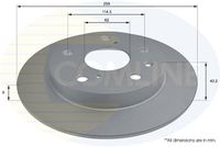 COMLINE ADC0940 - Lado de montaje: Eje delantero<br>Altura [mm]: 47<br>Tipo de disco de frenos: ventilación interna<br>Espesor de disco de frenos [mm]: 22<br>Espesor mínimo [mm]: 20<br>Número de taladros: 5<br>Diámetro exterior [mm]: 280<br>Número de orificios: 4<br>Diámetro de centrado [mm]: 62<br>corona de agujeros - Ø [mm]: 114,3<br>Superficie: revestido<br>