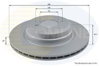 COMLINE ADC1729V - Disco de freno - Comline